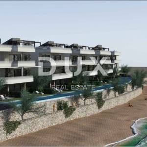 OTOK PAG, POVLJANA -  Ekskluzivan apartman na drugom katu sa krovnom terasom, 79,85m2