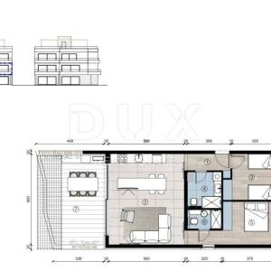 OTOK PAG, POVLJANA -  Ekskluzivan apartman na prvome katu, 10 metara od mora i plaže, 75,50m2