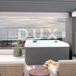 OTOK PAG, ŠIMUNI - moderni penthouse u vrhunskoj novogradnji, pogled more, krovna tersas