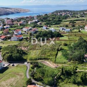 OTOK RAB, LOPAR - Građevinsko zemljište za obiteljsku kuću, blizina Rajske plaže!!