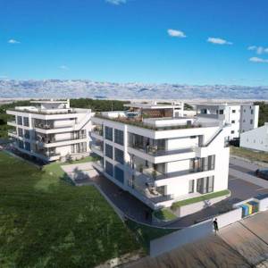 Pag, Novalja: Povljana, apartman, 47.53m2, pogled na more, novogradnja