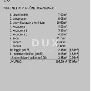 PAG, NOVALJA - Prostrani stan s pogledom na more, S.2.5.
