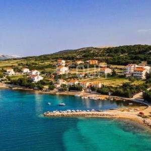 Pag, Novalja, zemljište s građevinskom dozvolom, blizina mora
