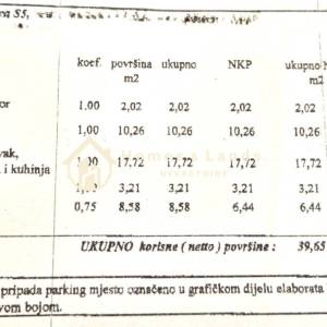 Pag,Novalja,2-soban stan 39,65m2 na 1katu s parkingom i terasom