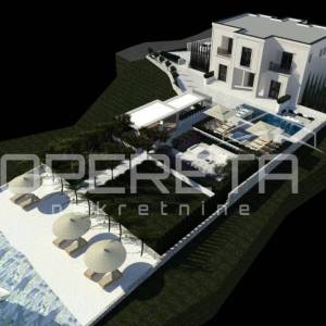 Pašman - građevinsko zemljište 1157 m², prvi red do mora