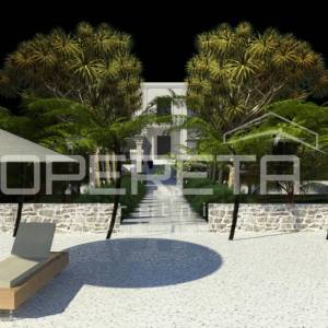 Pašman - građevinsko zemljište 1157 m², prvi red do mora