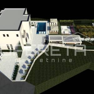 Pašman - građevinsko zemljište 1157 m², prvi red do mora