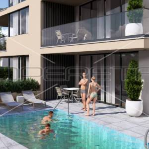 Penthouse u novogradnji prvi red do mora,  132m2 NKP, Sukošan
