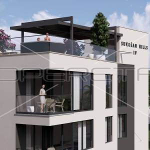Penthouse u novogradnji prvi red do mora,  132m2 NKP, Sukošan
