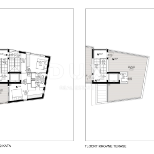 PETRČANE - Luksuzni četverosoban stan 192m² - s vrtom i krovnom terasom!