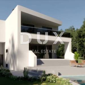 POREČ, KAŠTELIR - građevinsko zemljište 700m2 S GRAĐEVINSKOM DOZVOLOM!! za villu s bazenom