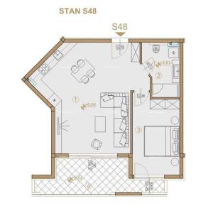 Poreč, stambeno poslovni objekt  sa apartmanima i podzemnim garažama.48