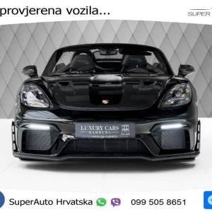 Porsche Boxster 718 Spyder RS Weissach Pack 500 KS, ZRAČNI+LED+KAM