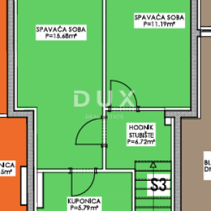 PRIVLAKA, ZADAR - S3 Luksuzna novogradnja u 1. redu do mora