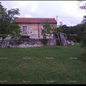 Prodaja istarske kamene kuće za kompletnu renovaciju na velikoj parceli od 4500 M2. Oprtalj