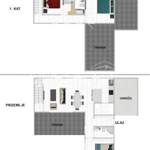 Prodaja, Kuća, Momjan, Momjan, Dvojni objekt, 231m2