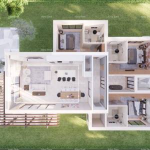 Prodaja luksuznih vila, modernog dizajna sa bazenima, okolica Vodnjana! V-A