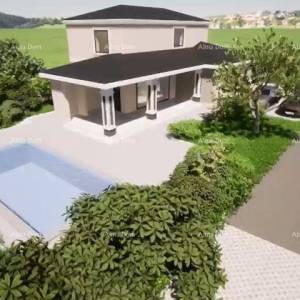 Prodaja obiteljske kuće s bazenom, roh bau,  Kuća se gradi na periferiji grada Pule.