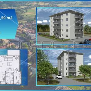 Prodaja, Stan, Ludbreg, Ulica Augosta Šenoe, Garsonjera, 38m2