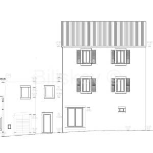 Pučišća, Brač- ruševna kuća s projektom u centru mijesta