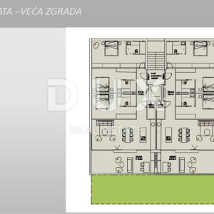 RABAC - građevinski teren 6500 m2 za gradnju 5 luksuznih vila od 6 stanova-apartmana