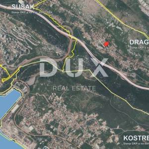 RIJEKA, DRAGA - Građevinsko zemljište s pogledom na more, blizu centra Rijeke