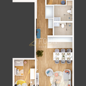 Rijeka, Kantrida, luksuzna novogradnja, 107.77m2, 2s+db, terasa