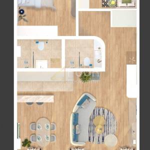 Rijeka, Kantrida, luksuzna novogradnja, 91.39m2, 2s+db, terasa