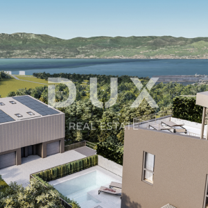RIJEKA, KOSTRENA - ekskluzivan stan s bazenom - novogradnja s panoramskim pogledom na more! PRILIKA!