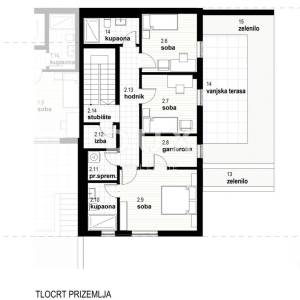 RIJEKA, KOSTRENA - ekskluzivan dvoetažni stan 212,23m2 novogradnja s prekrasnim pogledom na more i bazenom + okućnica 153.70m2 ...