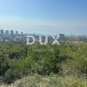 RIJEKA, KOZALA - građevinsko zemljište 4000m2 s panoramskim pogledom na more