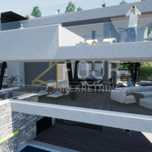 Rijeka, Kozala, novogradnja, luksuzna etaža s bazenom, 99.92m2, 3s+db, pogled na more