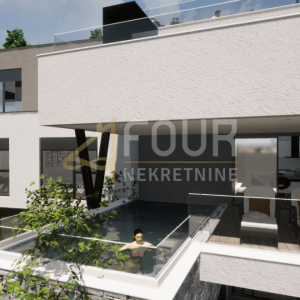 Rijeka, Kozala, novogradnja, luksuzna etaža s bazenom, 99.92m2, 3s+db, pogled na more