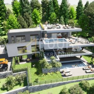 Rijeka, Kozala, novogradnja, luksuzna etaža s bazenom, 99.92m2, 3s+db, pogled na more