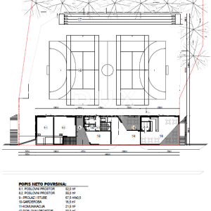 RIJEKA, PEĆINE - teren 2. red do mora 3072m2 za sportski centar s garažama / hotel