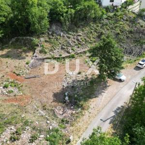 RIJEKA, SRDOČI- građevinsko zemljište 1494m2 za stambenu zgradu–stanove/ apartmane/ obiteljsku kuću/ villu