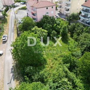 RIJEKA, SRDOČI- građevinsko zemljište 1500m2 za stambenu zgradu–stanove/ apartmane/ obiteljsku kuću/ villu