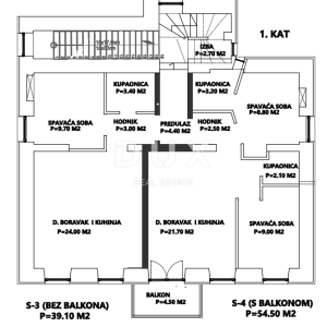 RIJEKA, TURNIĆ - nova zgrada sa 6 stanova za investiciju, parking, pogled