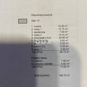 RIJEKA, VIŠKOVO - stan 3S+DB s balkonom, okućnicom i 3 parkirna mjesta! PRILIKA!