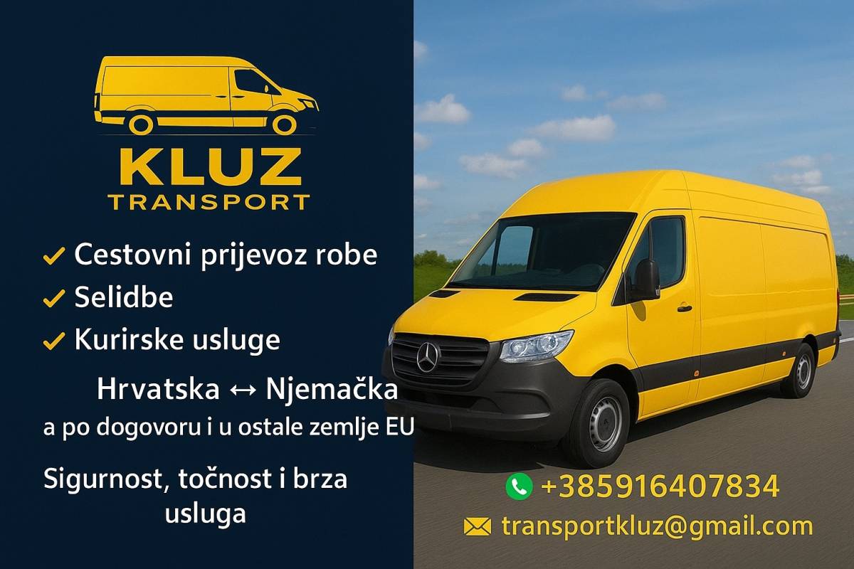 Selidbe i prijevoz stvari – kombi do 3,5T