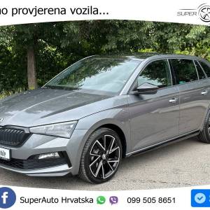 Škoda Scala 1.5 TSI DSG Monte Carlo 150 KS, LED+ACC+GR SJED+PANO+KAM