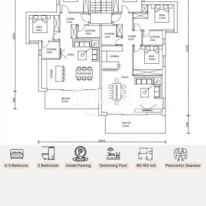 SMOKVICA - Apartman sa zajedničkim bazenom 250m od mora