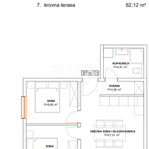 SPLIT, KAŠTEL GOMILICA - Vrhunski penthouse s prekrasnim pogledom na more!