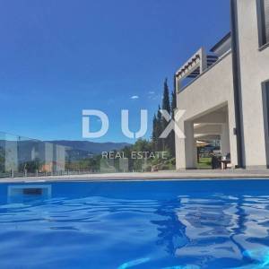 SRDOČI, MARTINKOVAC, BRESTOVICE-  stan u prizemlju 170m2 s panoramskim pogledom na more i bazenom + okućnice 250m2 najam