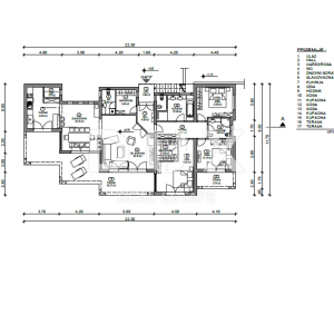 SRDOČI, MARTINKOVAC, BRESTOVICE-  stan u prizemlju 170m2 s panoramskim pogledom na more i bazenom + okućnice 250m2 najam