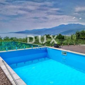 SRDOČI, MARTINKOVAC, BRESTOVICE-  stan u prizemlju 170m2 s panoramskim pogledom na more i bazenom + okućnice 250m2 najam