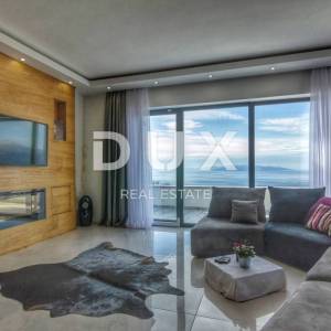 SRDOČI, MARTINKOVAC, BRESTOVICE-  stan u prizemlju 170m2 s panoramskim pogledom na more i bazenom + okućnice 250m2 najam