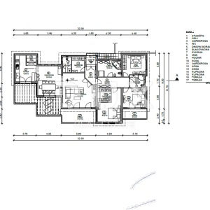 SRDOČI, MARTINKOVAC, BRESTOVICE-  stan u prizemlju 170m2 s panoramskim pogledom na more i bazenom + okućnice 250m2 najam