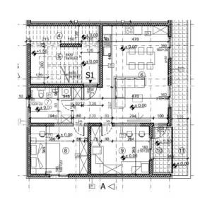 Stan S1, 81,12 m2 u modernoj novogradnji, Kaštel Novi, Rudine