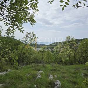Svilno, građevinsko zemljište, 1.490m2, pogled na more